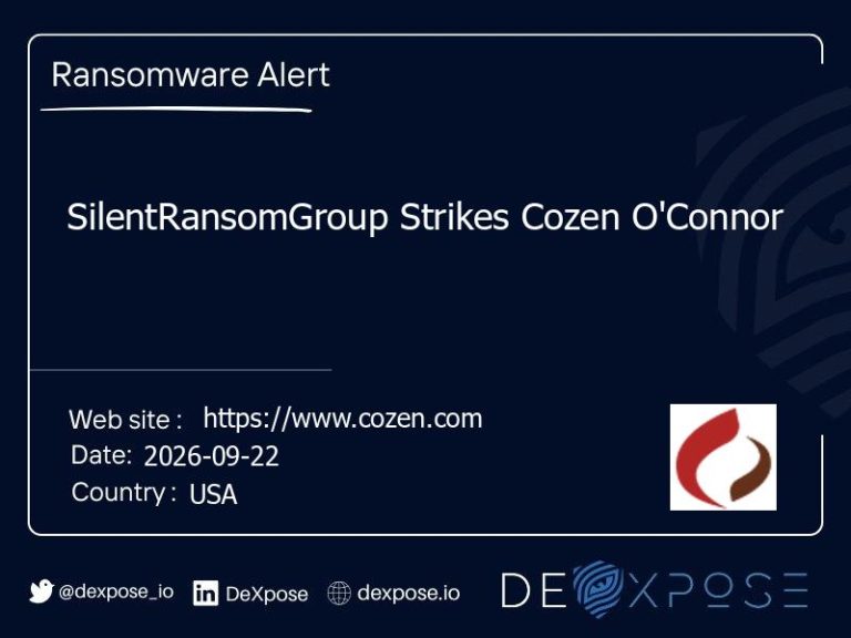SilentRansomGroup Strikes Cozen O'Connor