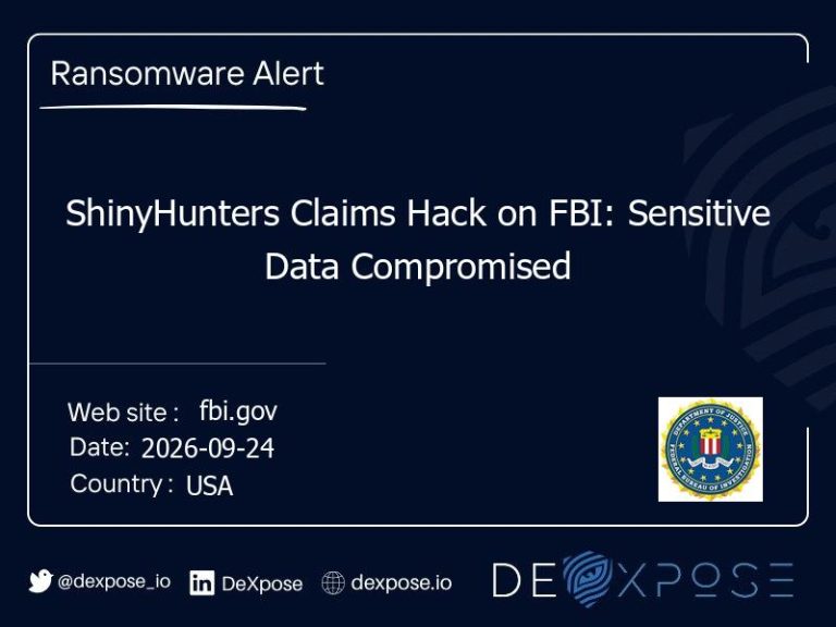 ShinyHunters Claims Hack on FBI: Sensitive Data Compromised