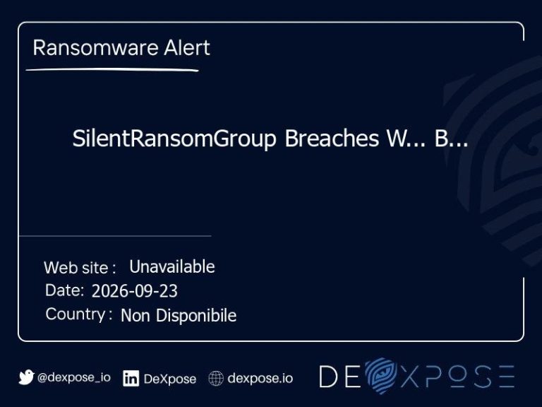 SilentRansomGroup Breaches W... B...