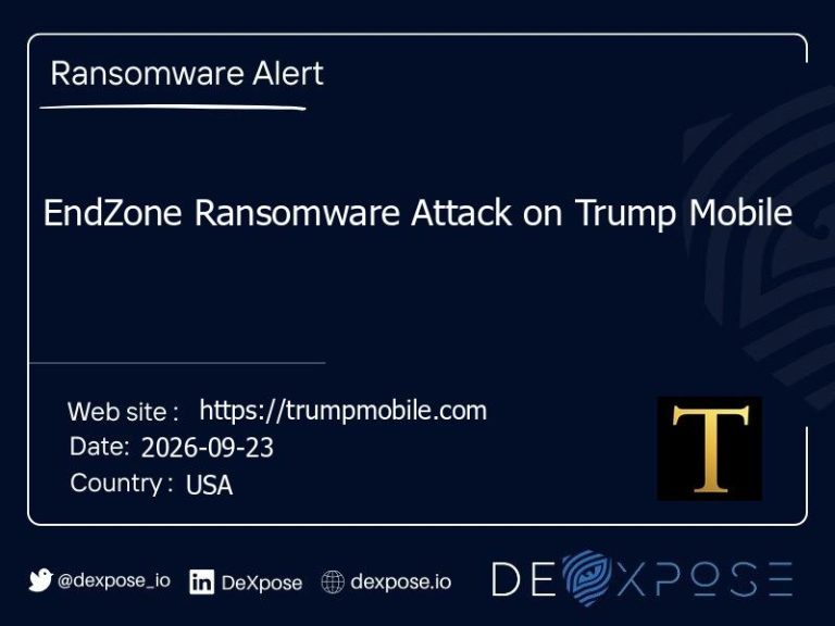EndZone Ransomware Attack on Trump Mobile