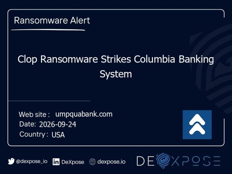 Clop Ransomware Strikes Columbia Banking System