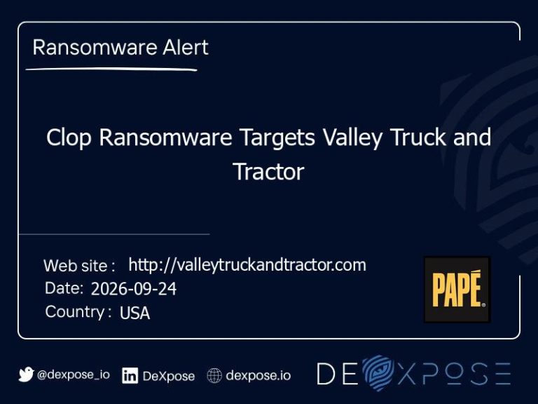 Clop Ransomware Targets Valley Truck and Tractor