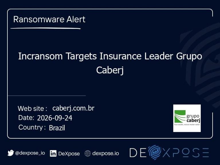 Incransom Targets Insurance Leader Grupo Caberj