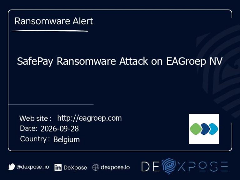 SafePay Ransomware Attack on EAGroep NV