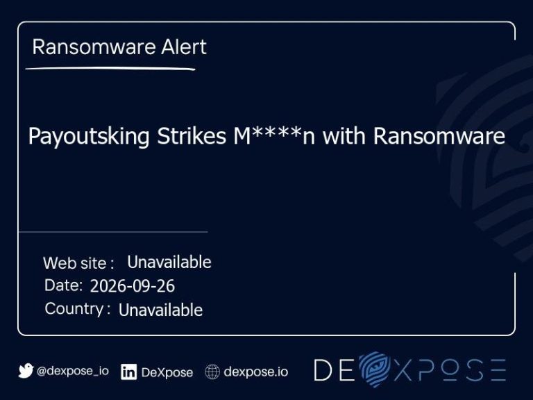Payoutsking Strikes M****n with Ransomware
