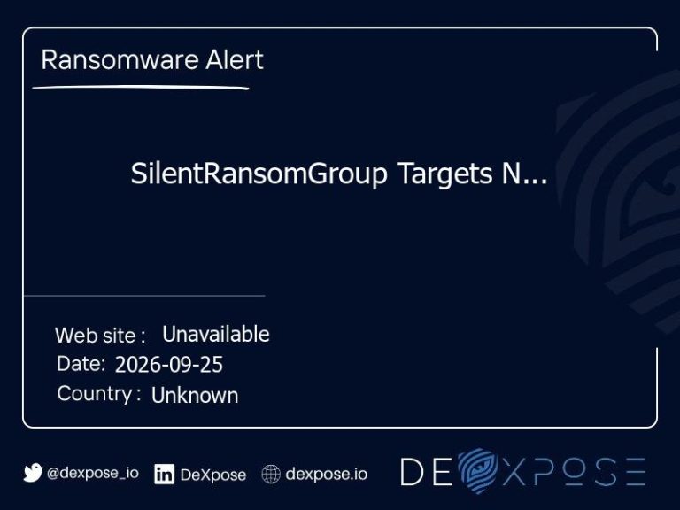 SilentRansomGroup Targets N...
