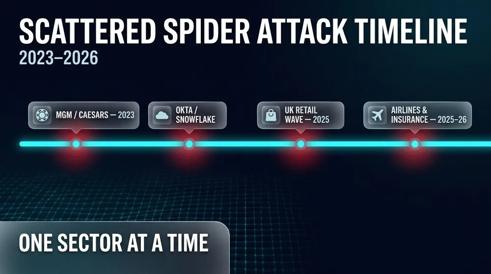 Scattered Spider Attack Timeline