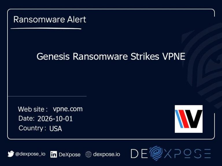 Genesis Ransomware Strikes VPNE