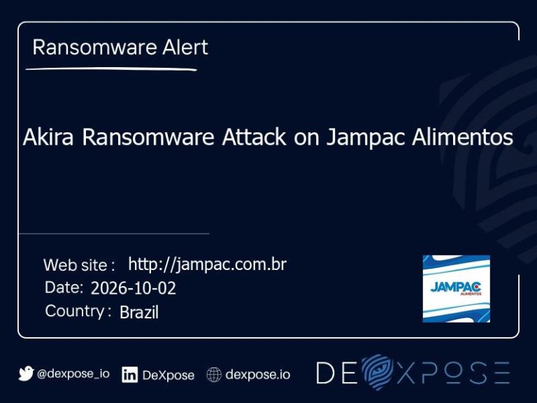 Akira Ransomware Attack on Jampac Alimentos