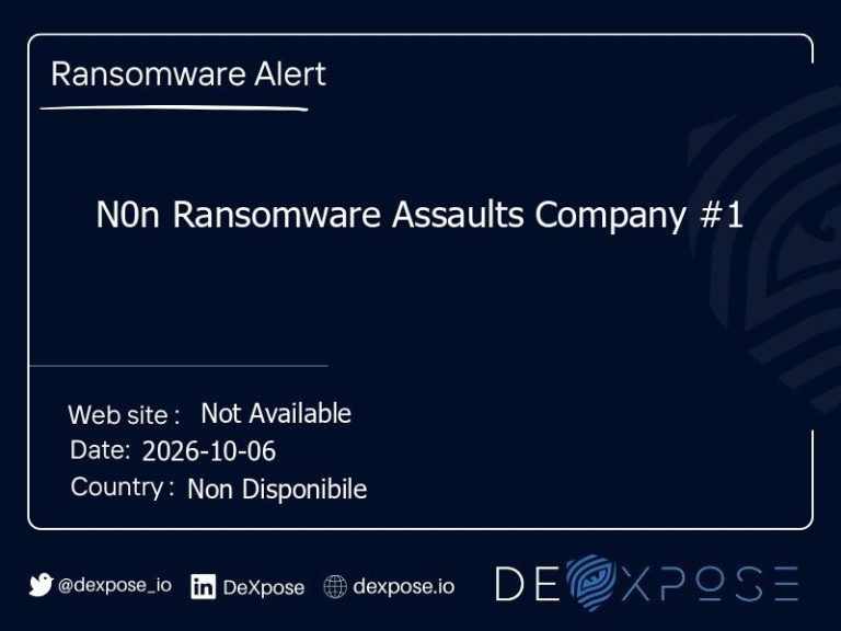 N0n Ransomware Assaults Company #1
