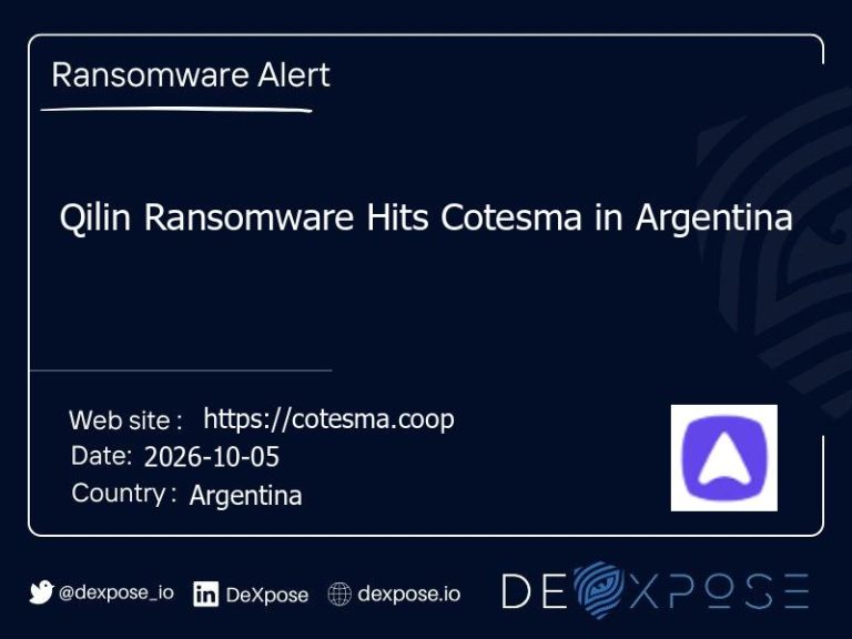 Qilin Ransomware Hits Cotesma in Argentina