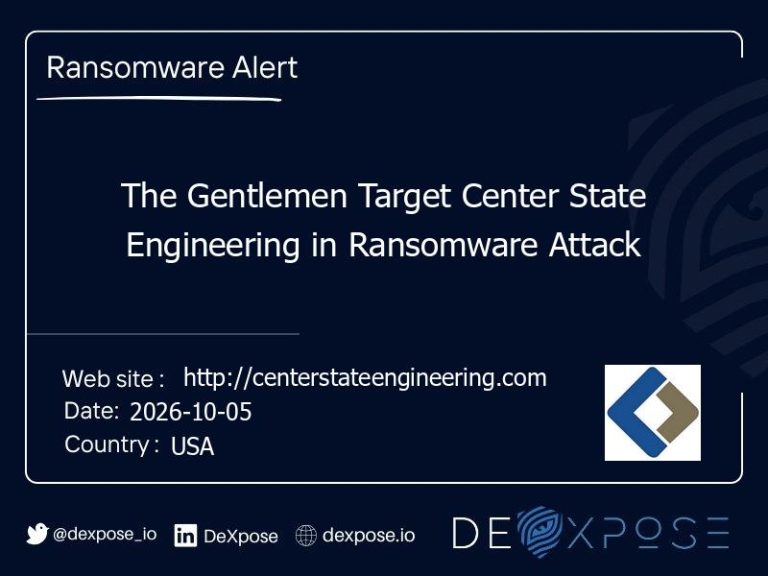The Gentlemen Target Center State Engineering in Ransomware Attack