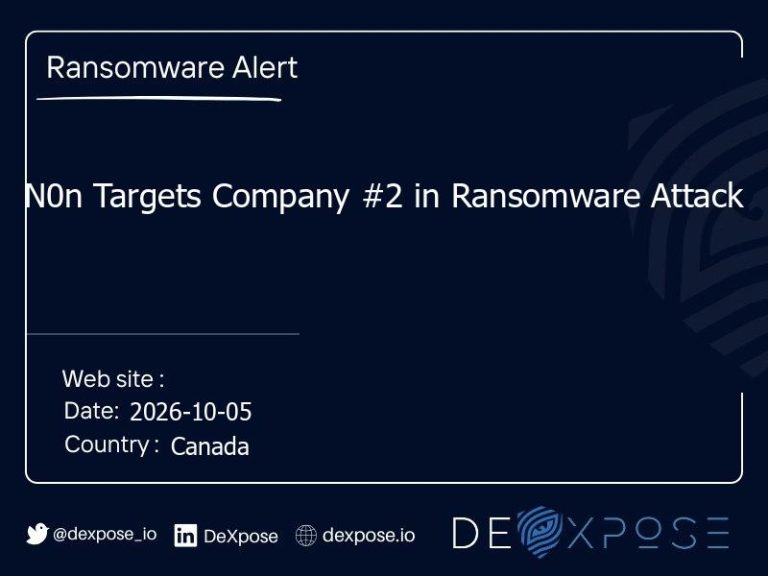 N0n Targets Company #2 in Ransomware Attack