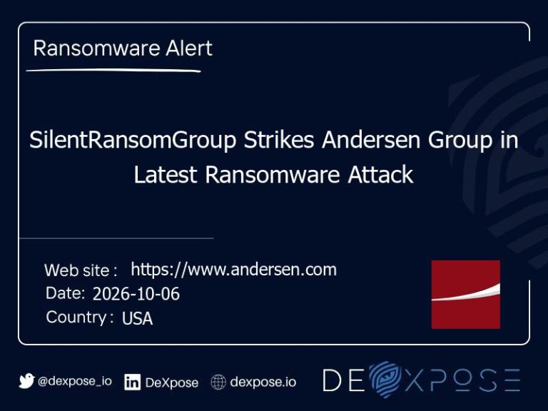 SilentRansomGroup Strikes Andersen Group in Latest Ransomware Attack