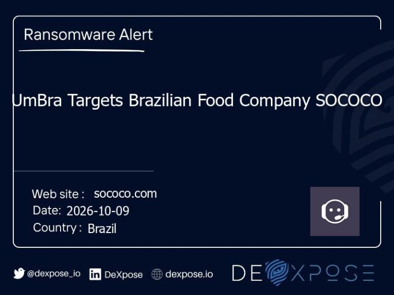 UmBra Targets Brazilian Food Company SOCOCO