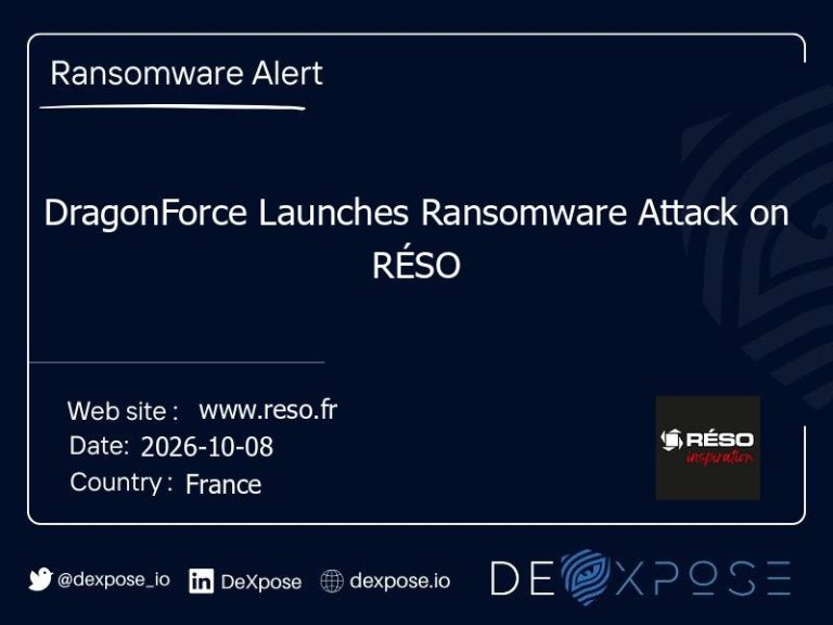 DragonForce Launches Ransomware Attack on RÉSO
