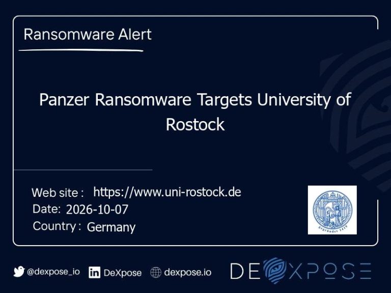 Panzer Ransomware Targets University of Rostock