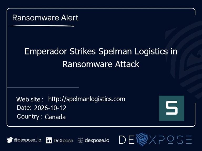 Emperador Strikes Spelman Logistics in Ransomware Attack