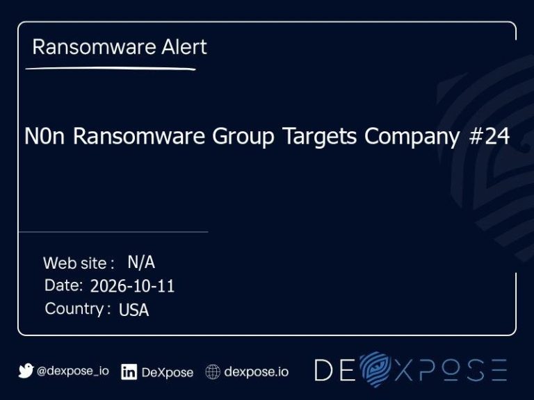 N0n Ransomware Group Targets Company #24