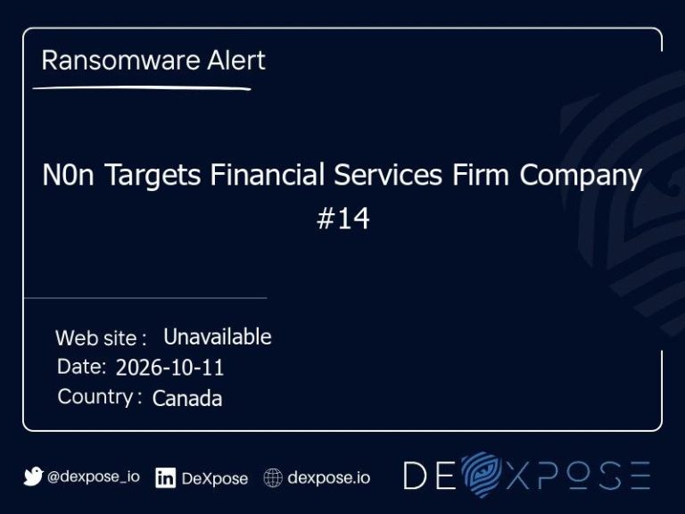 N0n Targets Financial Services Firm Company #14