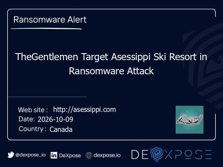 TheGentlemen Target Asessippi Ski Resort in Ransomware Attack