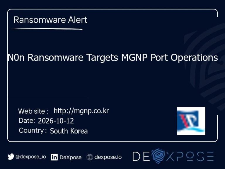 N0n Ransomware Targets MGNP Port Operations