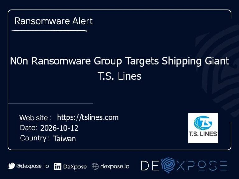 N0n Ransomware Group Targets Shipping Giant T.S. Lines