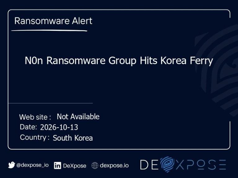 N0n Ransomware Group Hits Korea Ferry