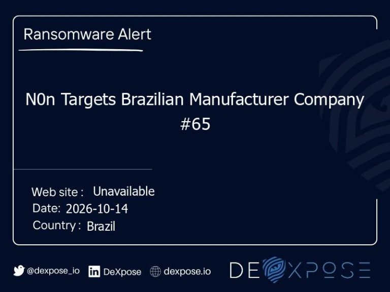 N0n Targets Brazilian Manufacturer Company #65