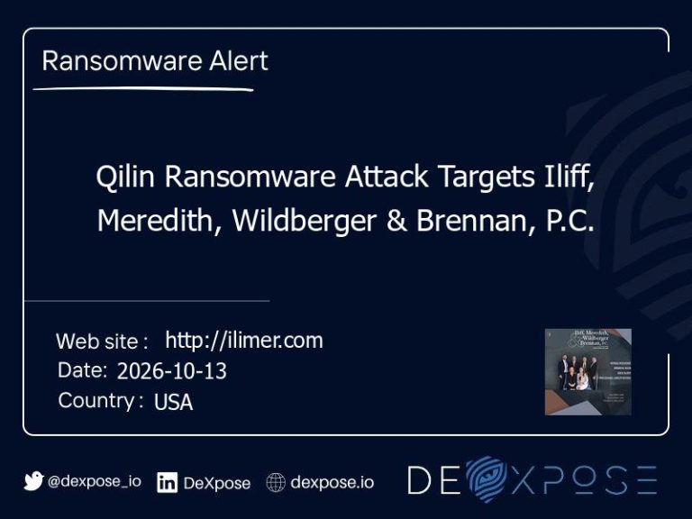 Qilin Ransomware Attack Targets Iliff, Meredith, Wildberger & Brennan, P.C.