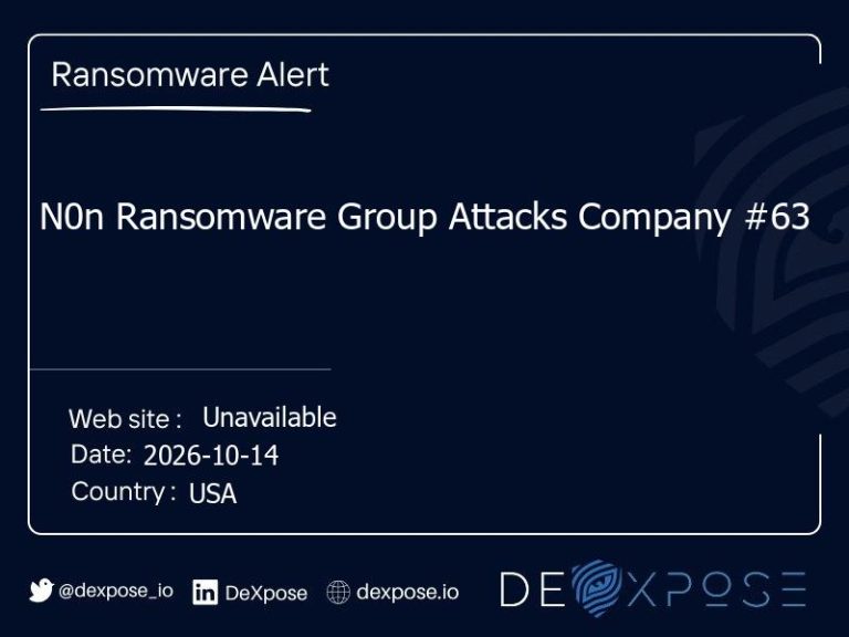 N0n Ransomware Group Attacks Company #63