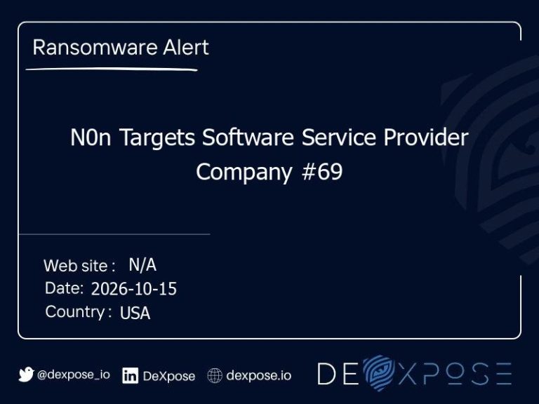 N0n Targets Software Service Provider Company #69