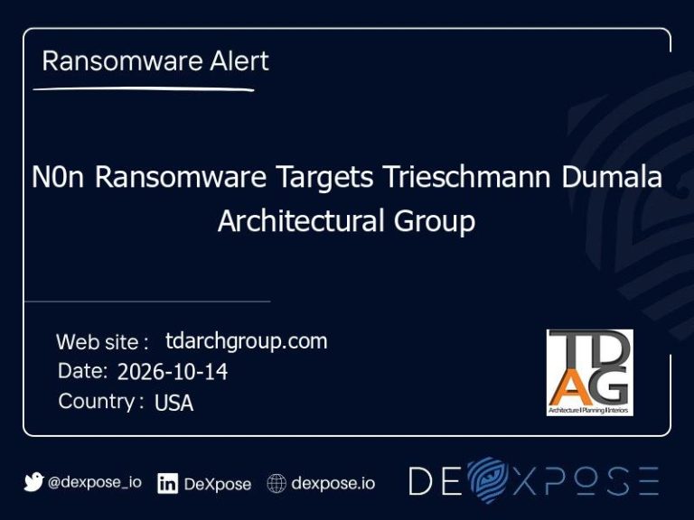 N0n Ransomware Targets Trieschmann Dumala Architectural Group