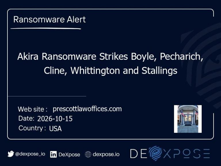 Akira Ransomware Strikes Boyle, Pecharich, Cline, Whittington and Stallings