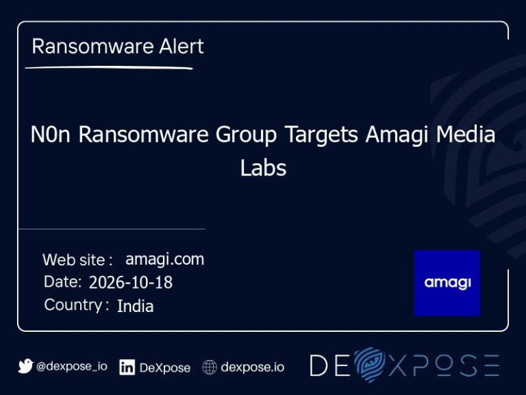 N0n Ransomware Group Targets Amagi Media Labs