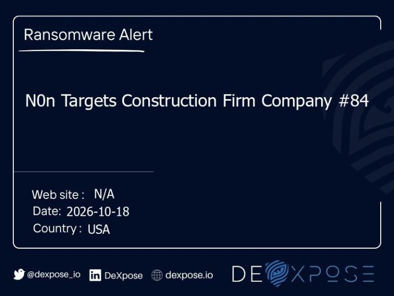 N0n Targets Construction Firm Company #84