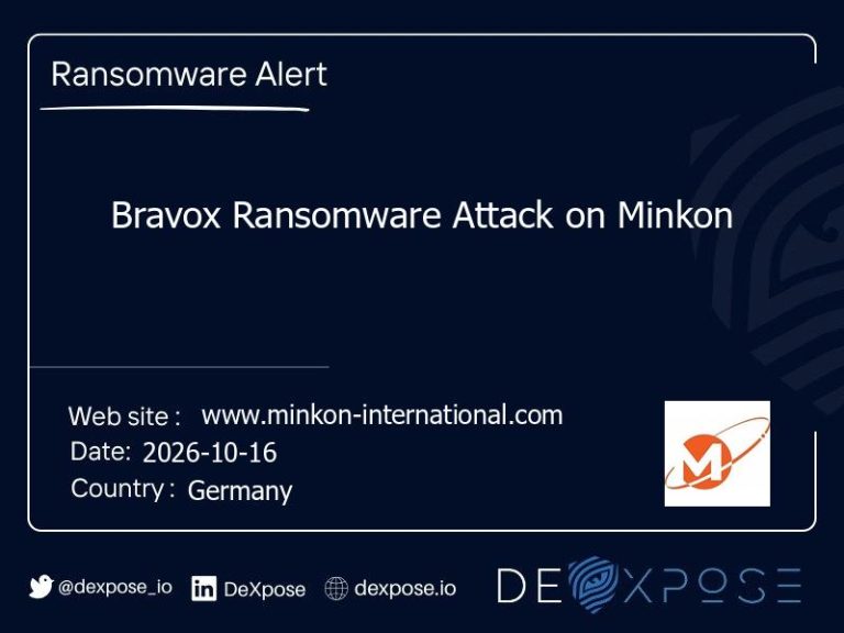 Bravox Ransomware Attack on Minkon