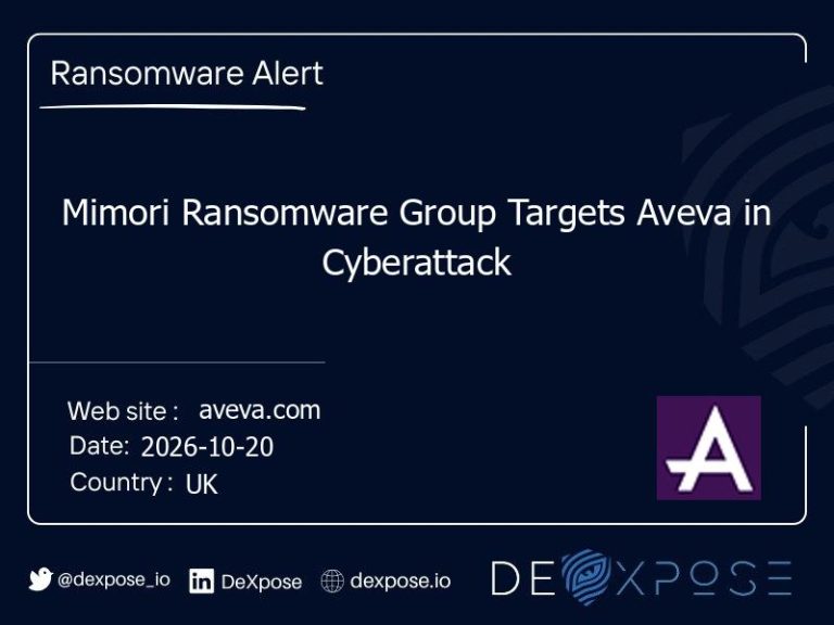 Mimori Ransomware Group Targets Aveva in Cyberattack