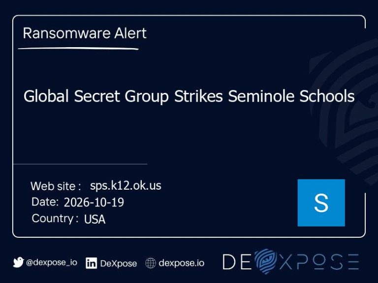 Global Secret Group Strikes Seminole Schools