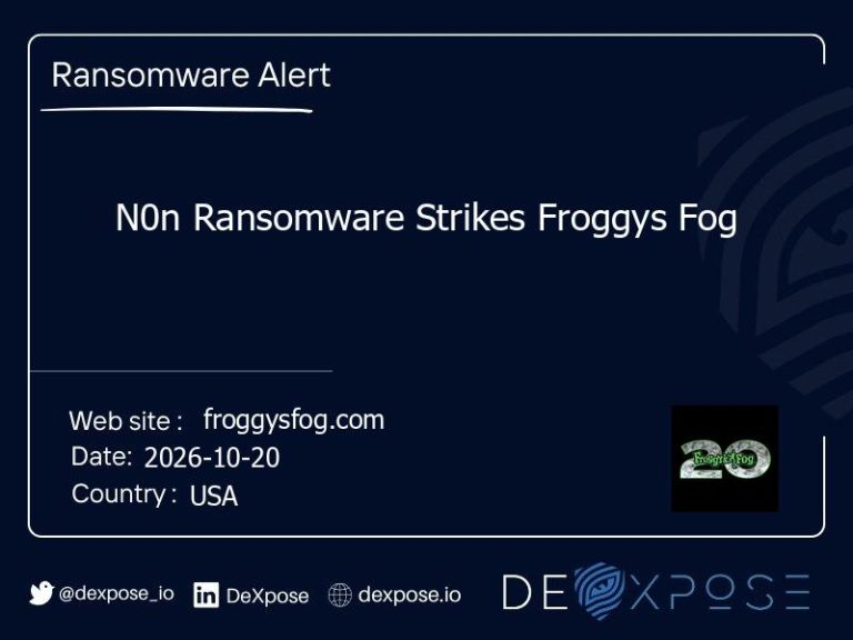 N0n Ransomware Strikes Froggys Fog