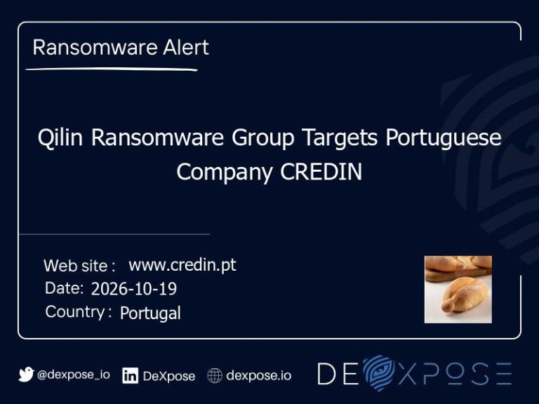 Qilin Ransomware Group Targets Portuguese Company CREDIN