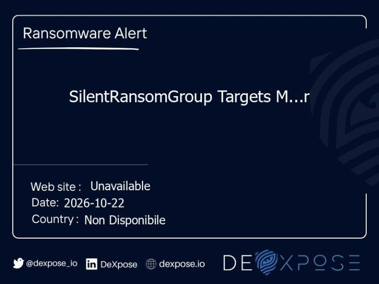 SilentRansomGroup Targets M...r