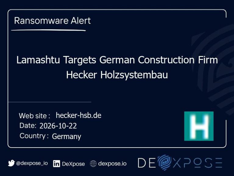 Lamashtu Targets German Construction Firm Hecker Holzsystembau