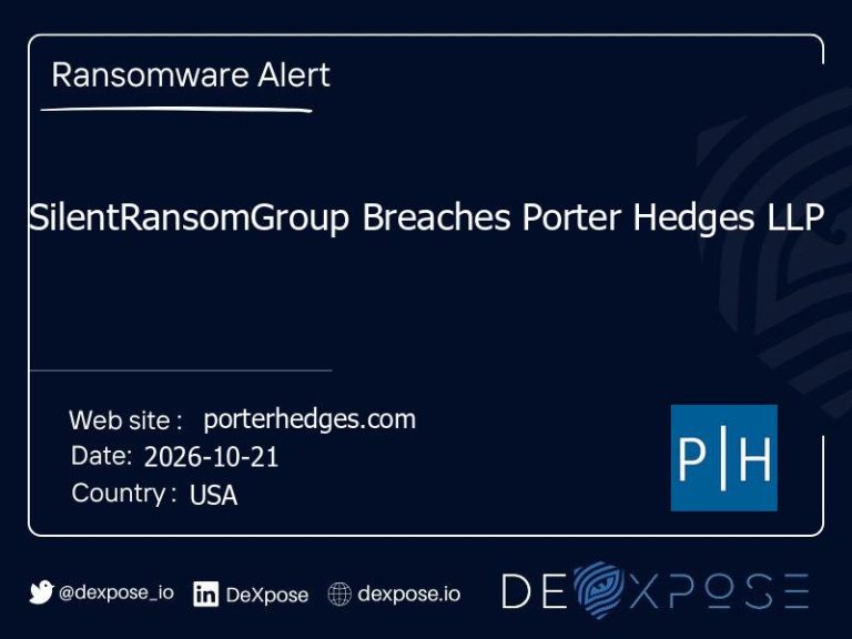 SilentRansomGroup Breaches Porter Hedges LLP