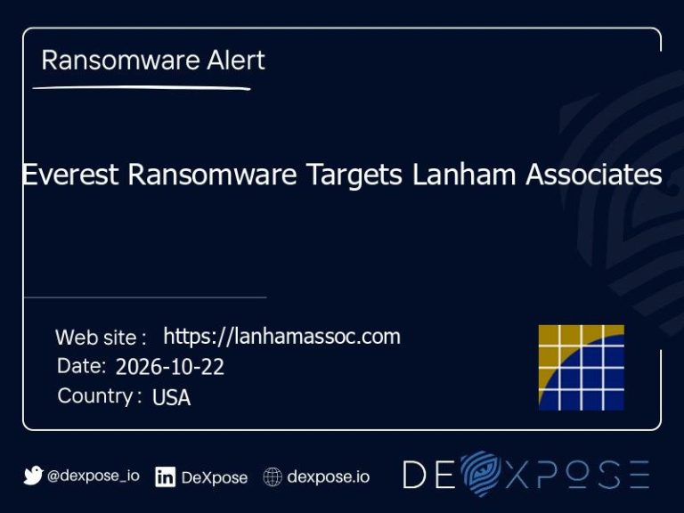 Everest Ransomware Targets Lanham Associates