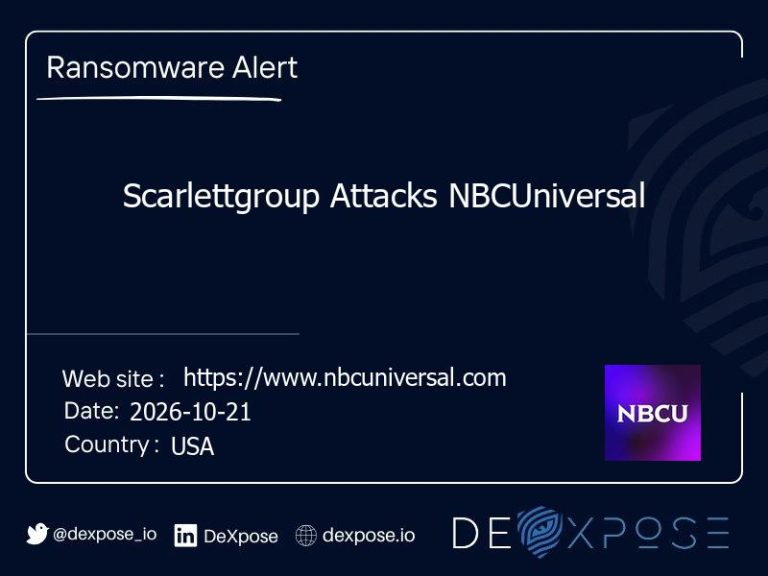 Scarlettgroup Attacks NBCUniversal