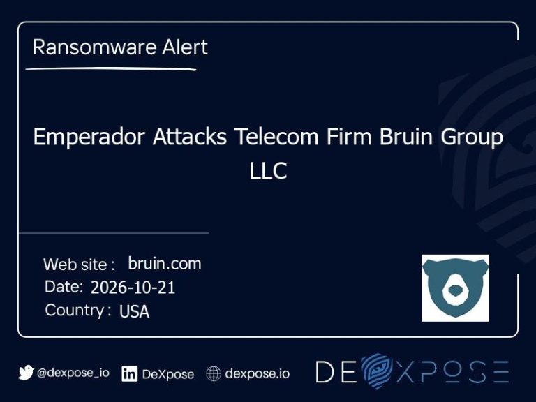 Emperador Attacks Telecom Firm Bruin Group LLC