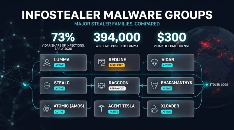 Infostealer malware groups